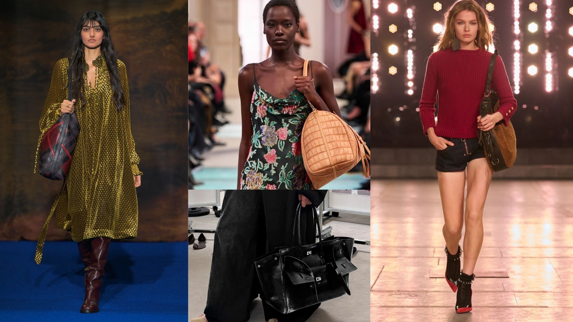 Burberry, Louis Vuitton, Balenciaga, Isabel Marant