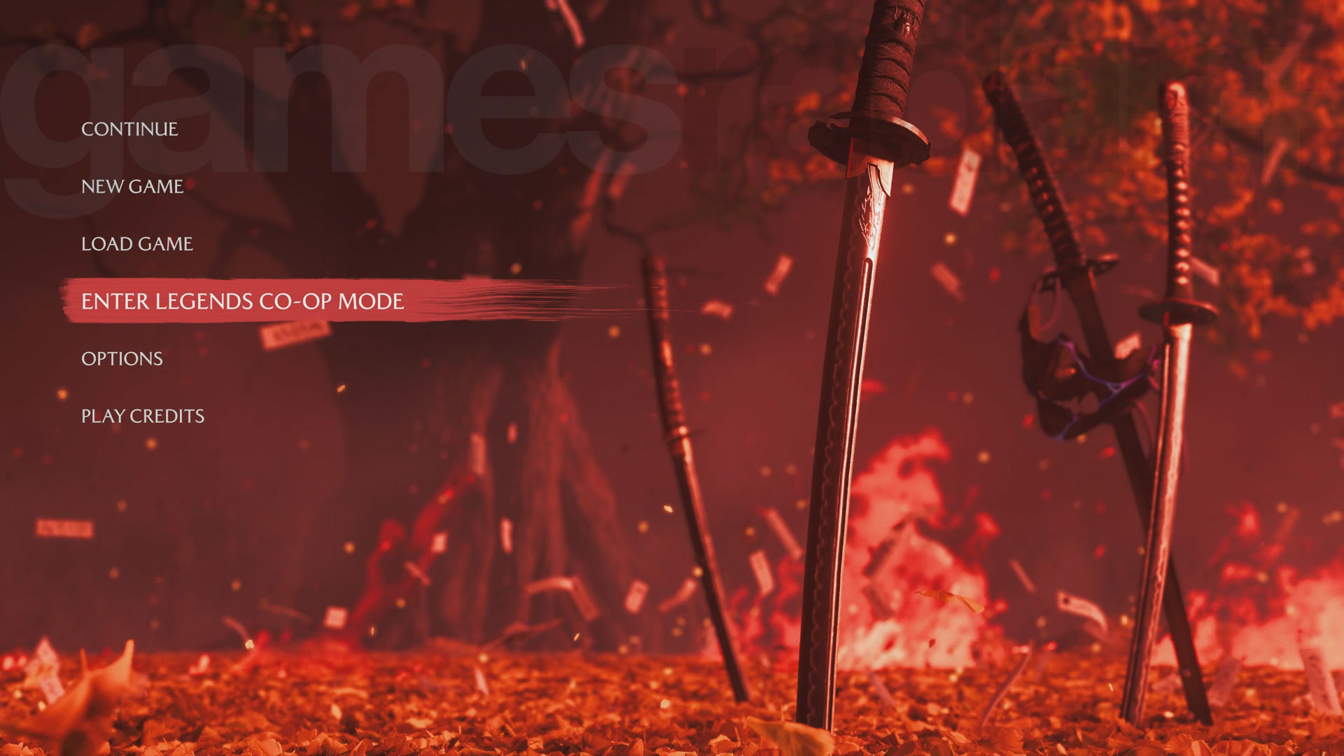 The menu to start Ghost of Yotei Legends online co-op