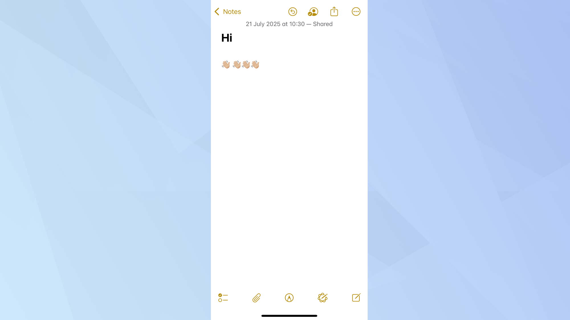 Notes shared