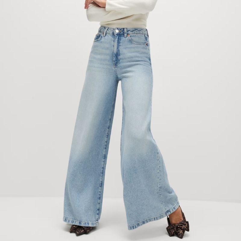 M&amp;amp;S Collection Lyocell&amp;trade; Blend Wide Palazzo Leg Jeans 