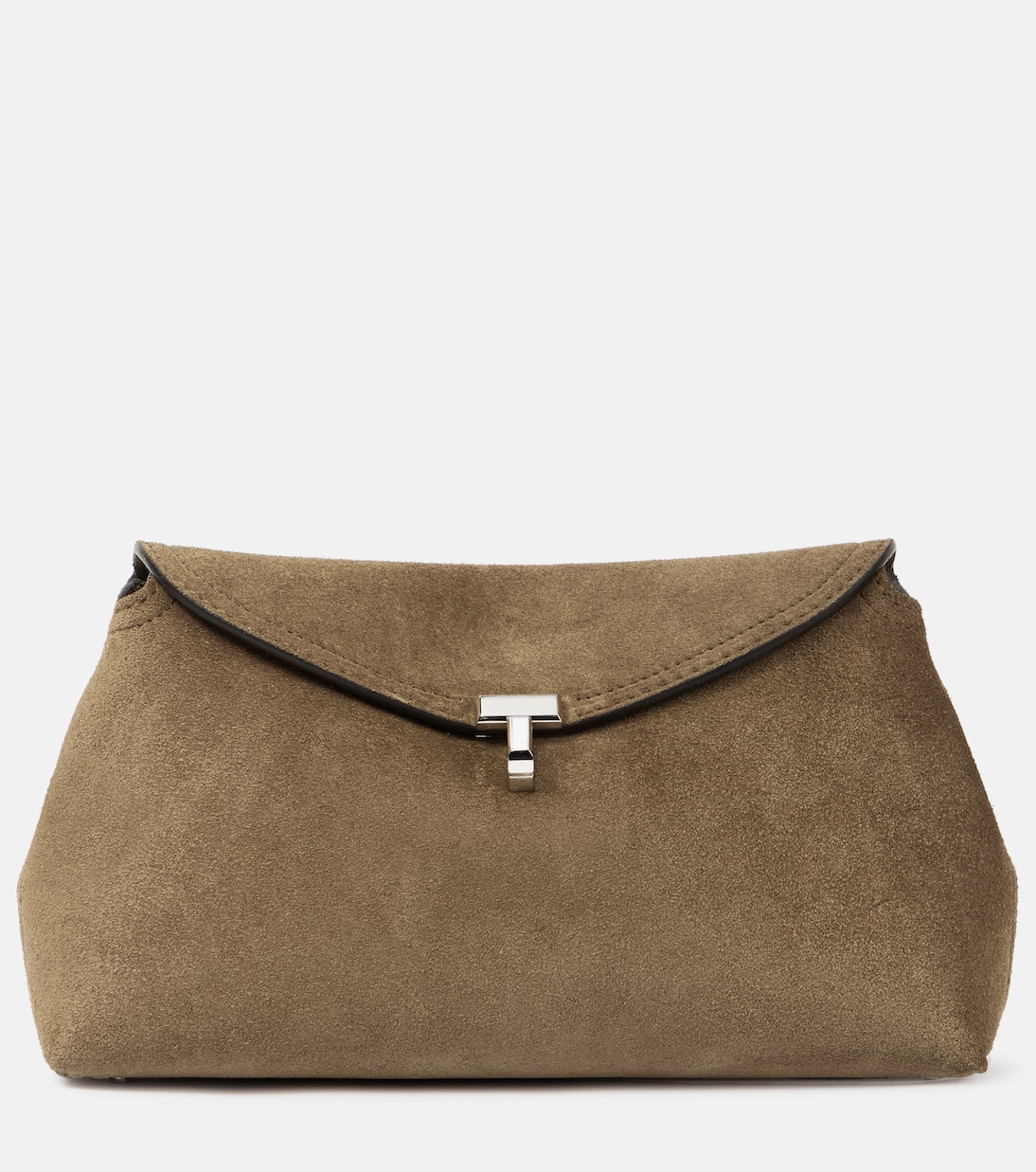T-Lock Suede Clutch