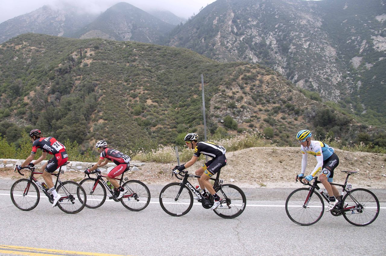 The four man breakaway from today