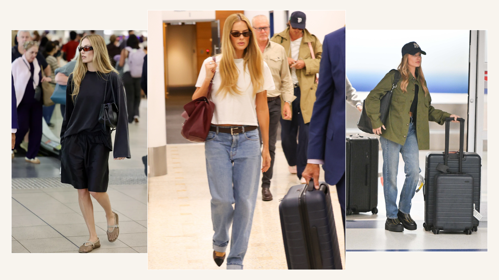 Margot Robbie airport looks