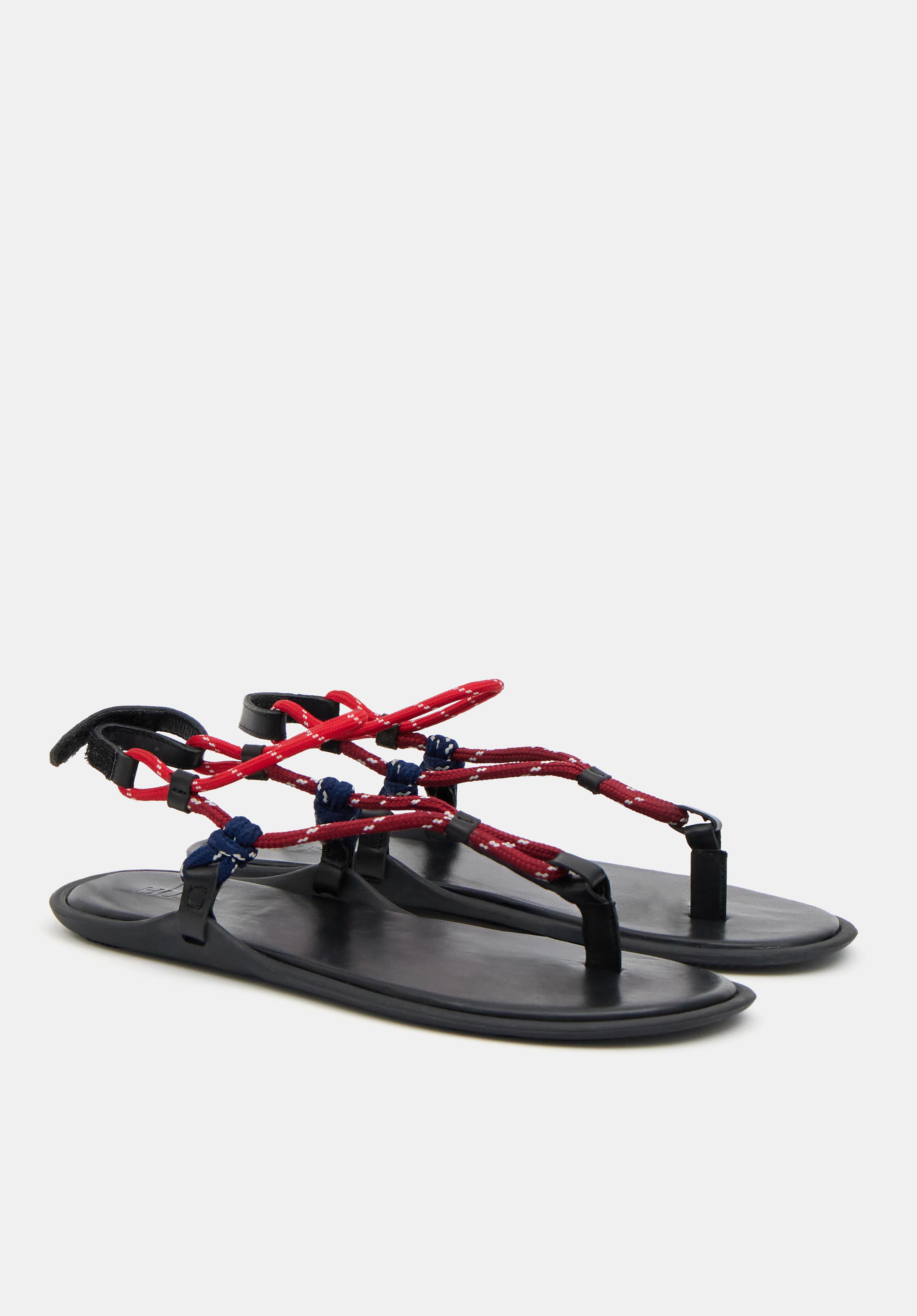 Rope Detail Flat Sandals