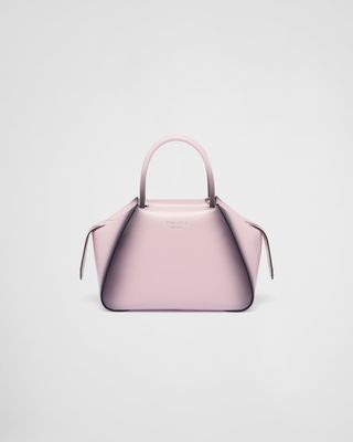 pink brushed Prada bag