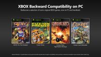 Xbox announces back compat for PC, with Blinx, Fusion Frenzy, Crimson Skies, and Conker leading the charge. 