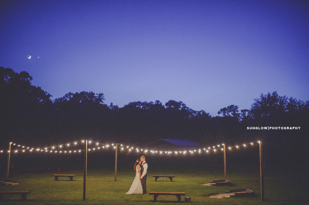 Venus and Moon Over Wedding Reception