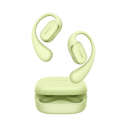 Huawei Freearc Open-Ear Earbuds, Secure Fit and Comfort, Ip57 Water Resistance, Dynamic Bass, 28 Hours Playtime, Sports Earphones, Headset for Running Workout Driving, Ios & Android, Bluetooth, Green