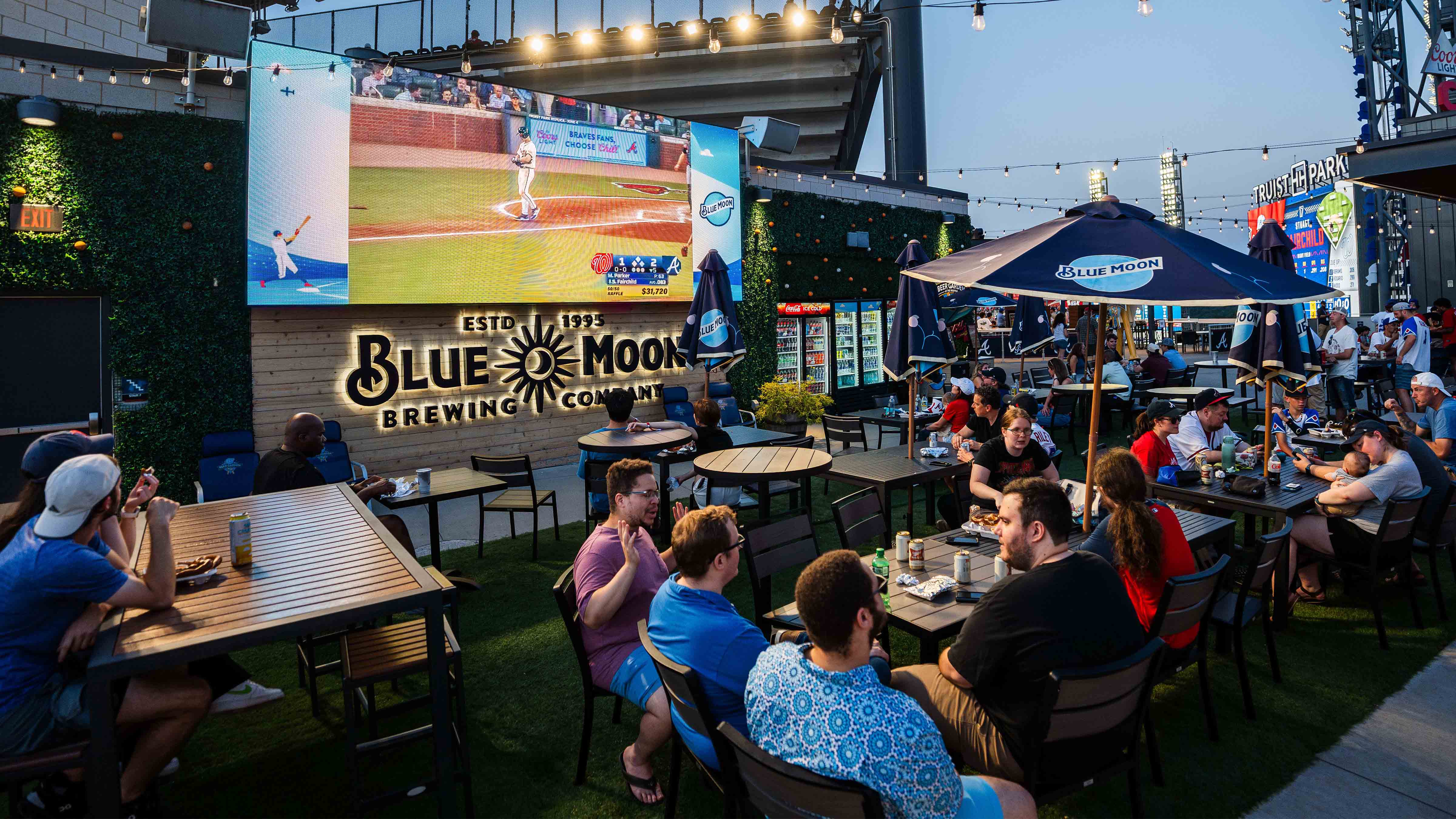 Blue Moon Beer Garden LED Display at Truist Park 