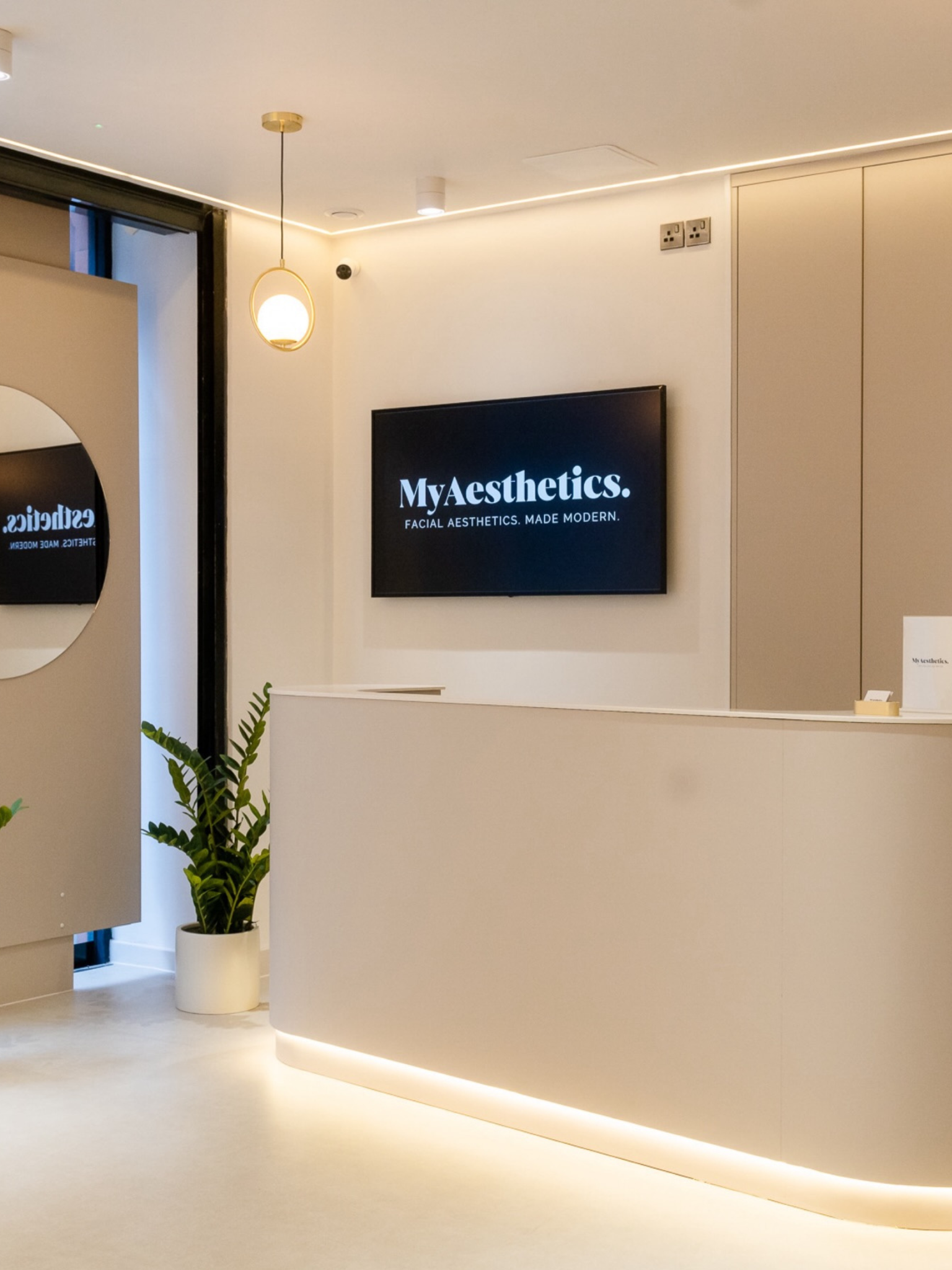 The reception area of MyAesthetics
