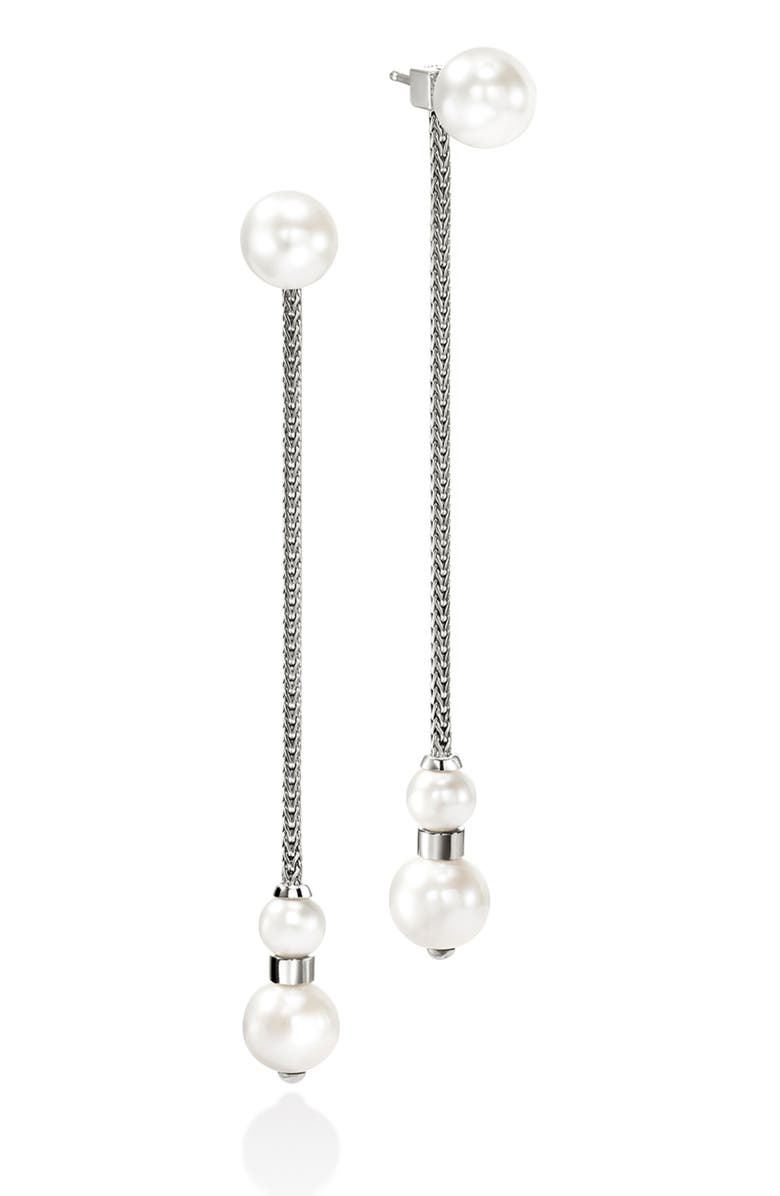 Jh Essentials Pearl Front/back Earrings