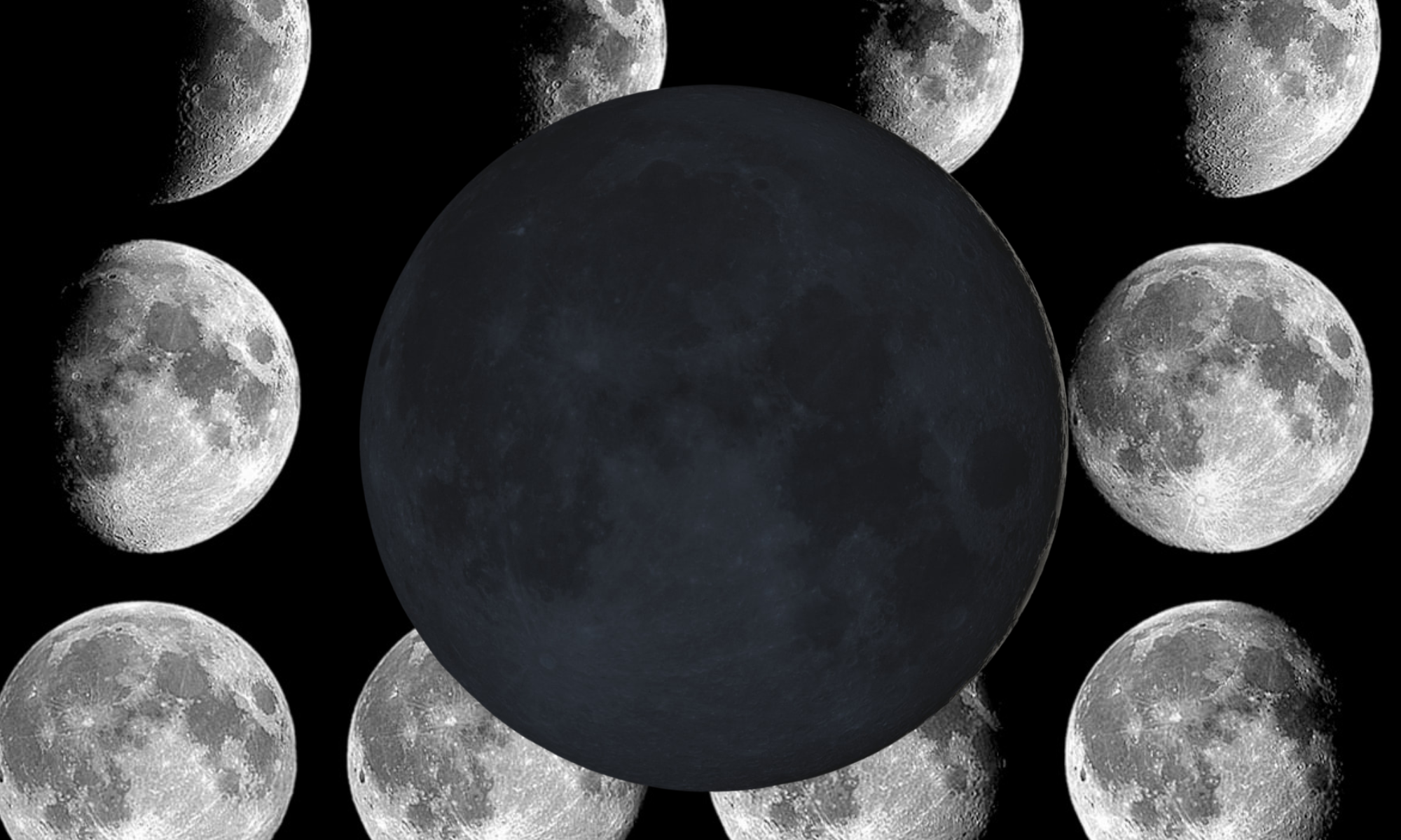 20 года будет луна. New Moon. Новолуние. Черная Луна. Новолуние фото Луны.
