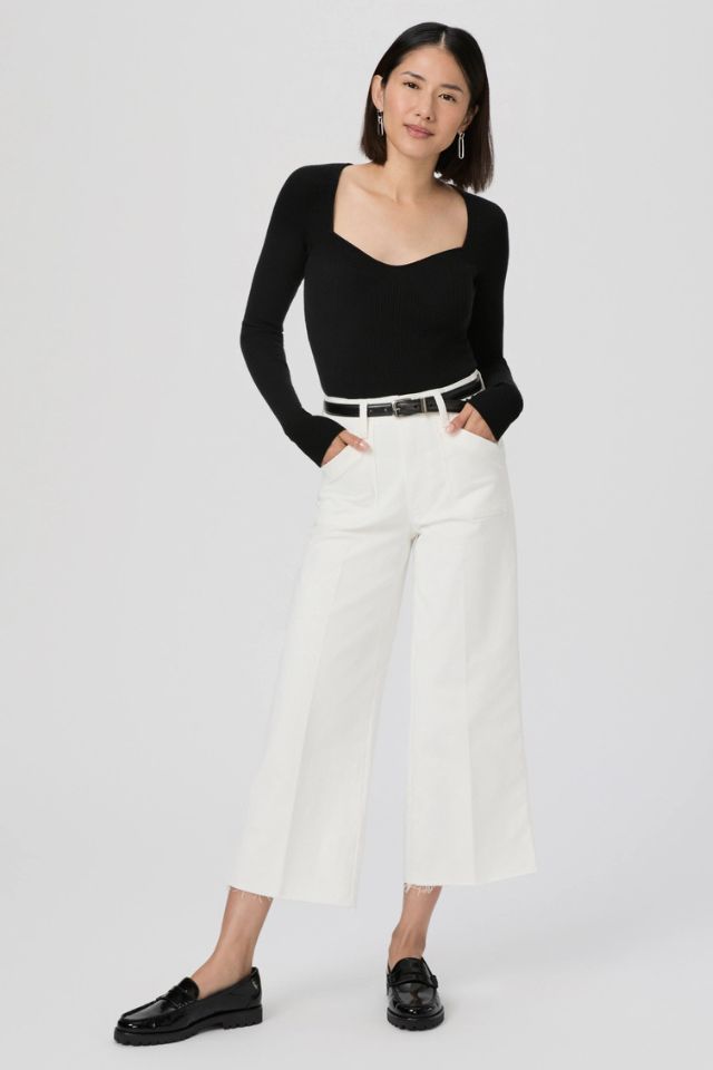 Paige Anessa Petite Wide Leg Jean