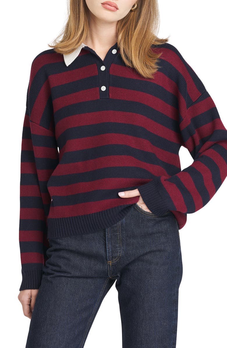 Logan Stripe Polo Sweater