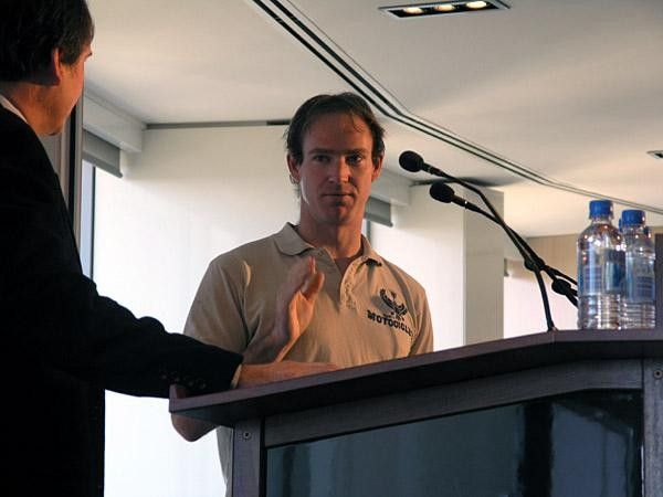 Ryan Bayley was a guest at the Citi Group function