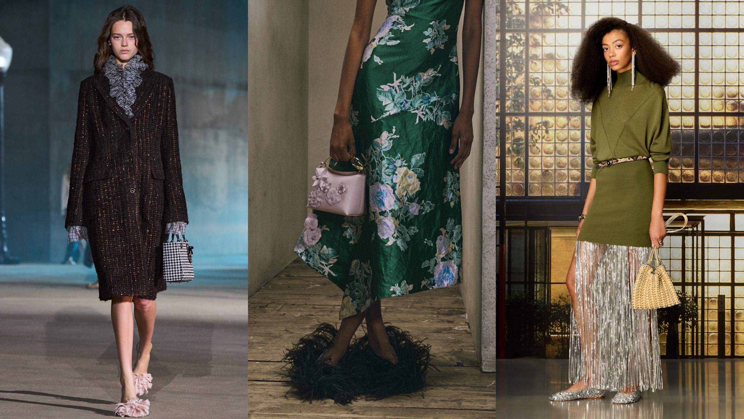 party shoes from the resort 2027 collections of Dior, Erdem, Rabanne.