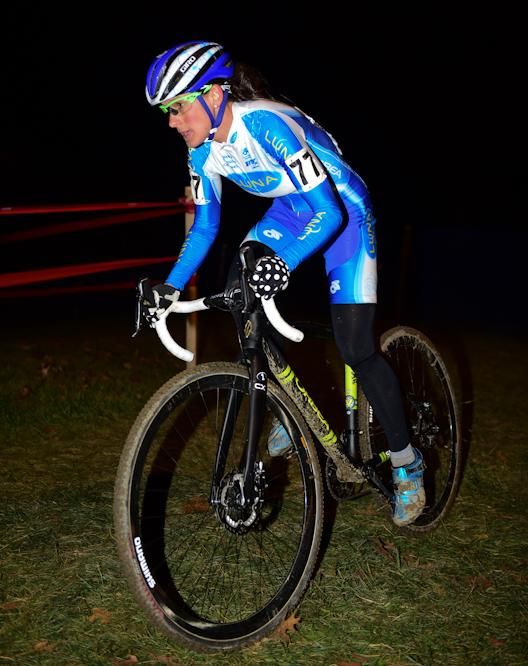 Katerina Nash (Luna Pro Team) hammering out of the saddle