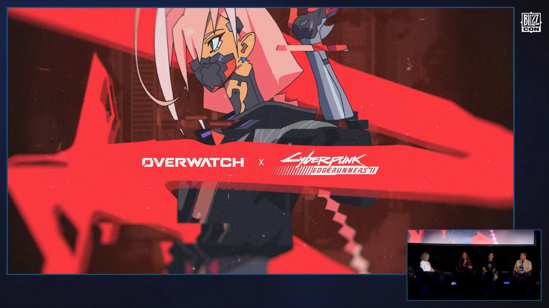 Screengrabs from CDPR panel at Blizzcon