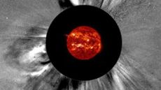 A solar eruption was observed radiating from the sun Jan. 20 and is expected to trigger auroral displays across the northern and Midwest U.S. on Monday. 