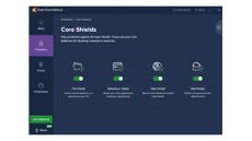 A screenshot of Avast Antivirus Free showing various protection modules
