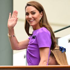 Catherine Princess of Wales at the Wimbledon Tennis Championships at the All England Lawn Tennis and Croquet Club on July 14, 2024 in London, England. (Photo by Karwai Tang/WireImage)