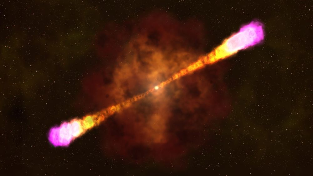 gamma-ray burst illustration