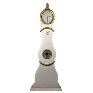 mora clock with white and grey colour