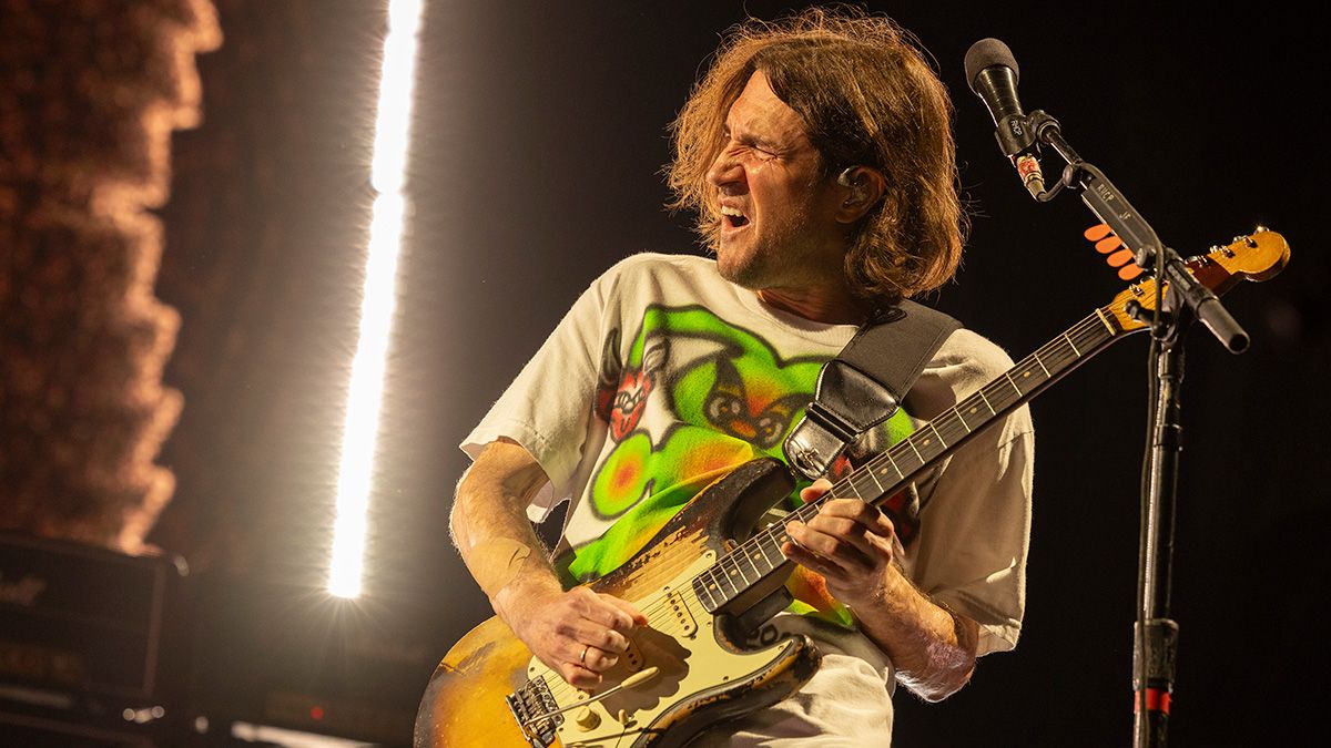 John Frusciante of Red Hot Chili Peppers performs during Lollapalooza at Grant Park on August 06, 2023 in Chicago, Illinois