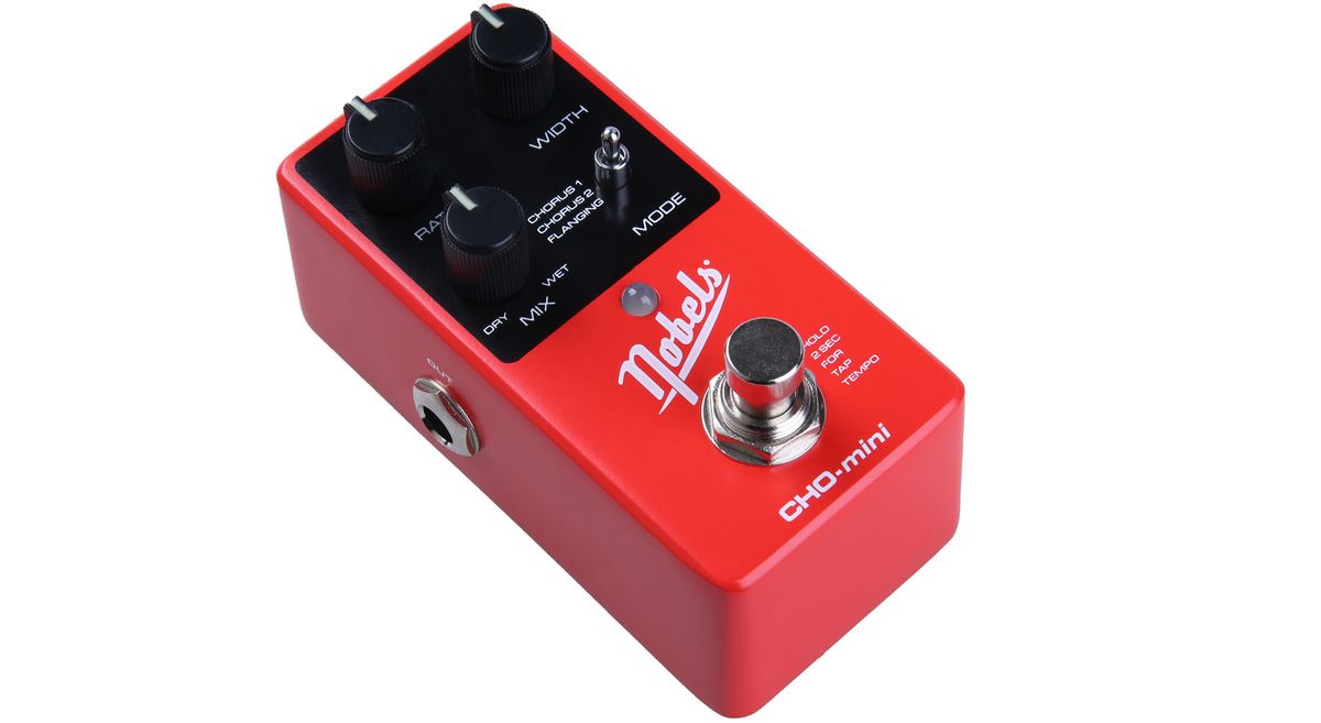 Nobels CHO-mini stereo chorus pedal &ndash; a compact mini-pedal offering three chorus models for just $99