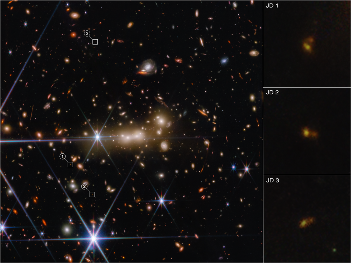 New image from the JWST shows galaxy cluster