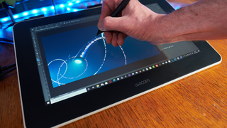 The best drawing tablets for animation; a photo of a person drawing on a Wacom One