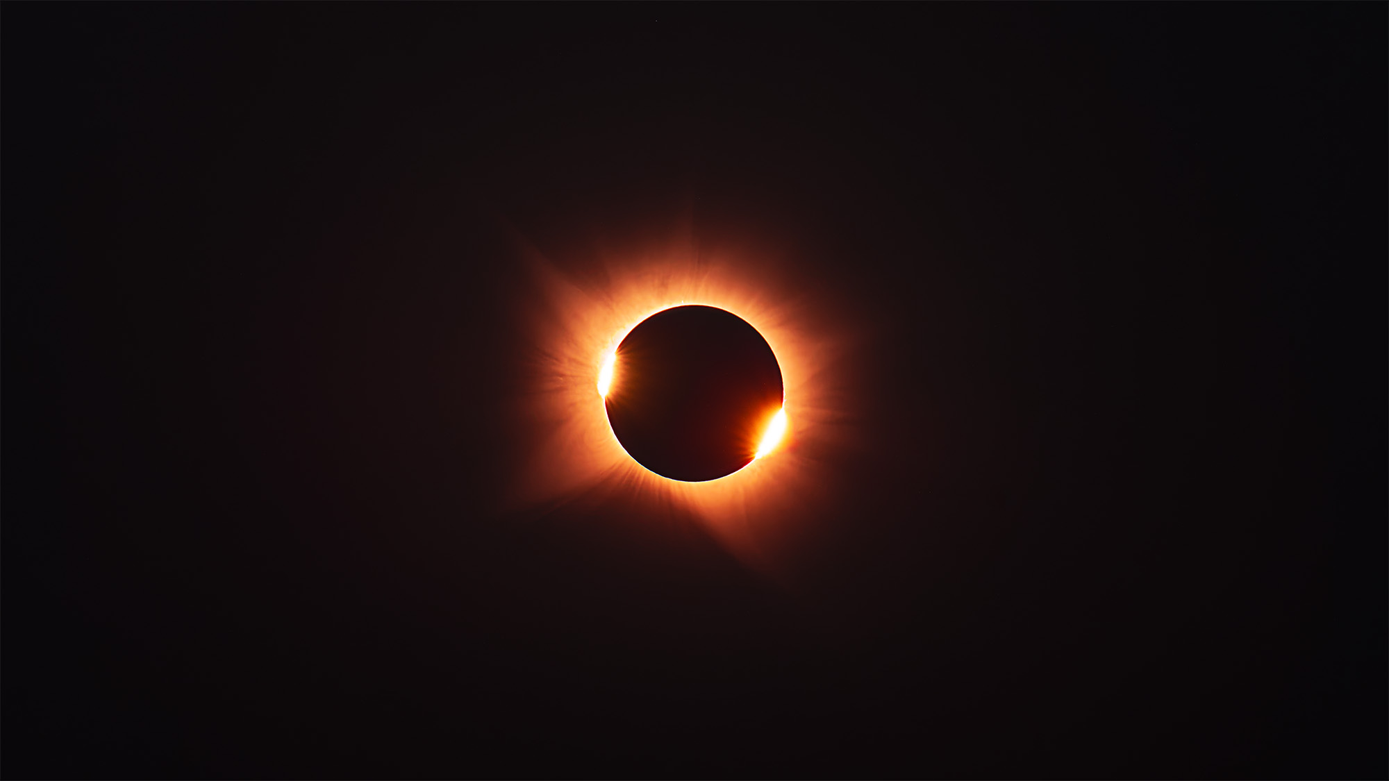 Total solar eclipse photographed by Angel Fux
