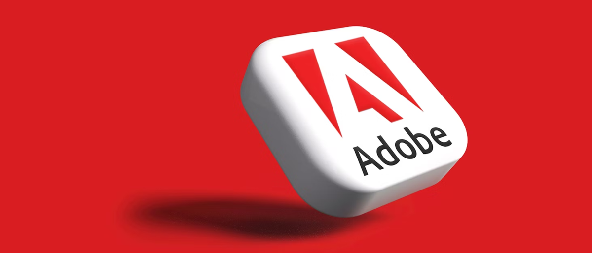 3D version of the Adobe logo