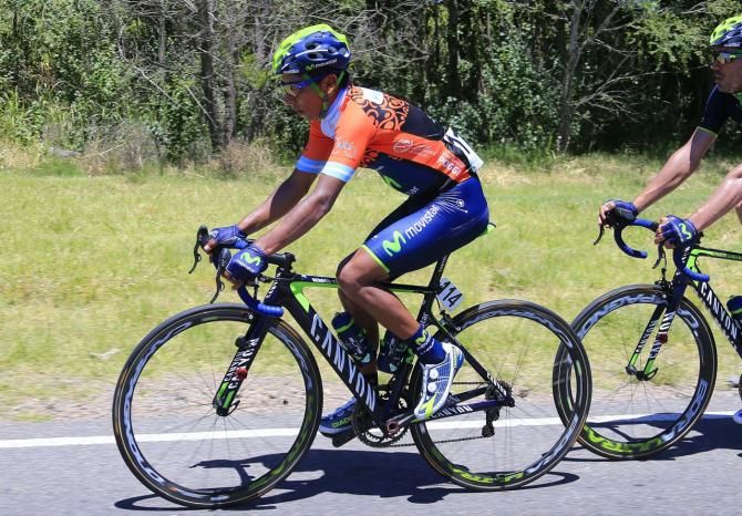 Nairo Quintana (Movistar) in the Tour de San Luis leader's jersey