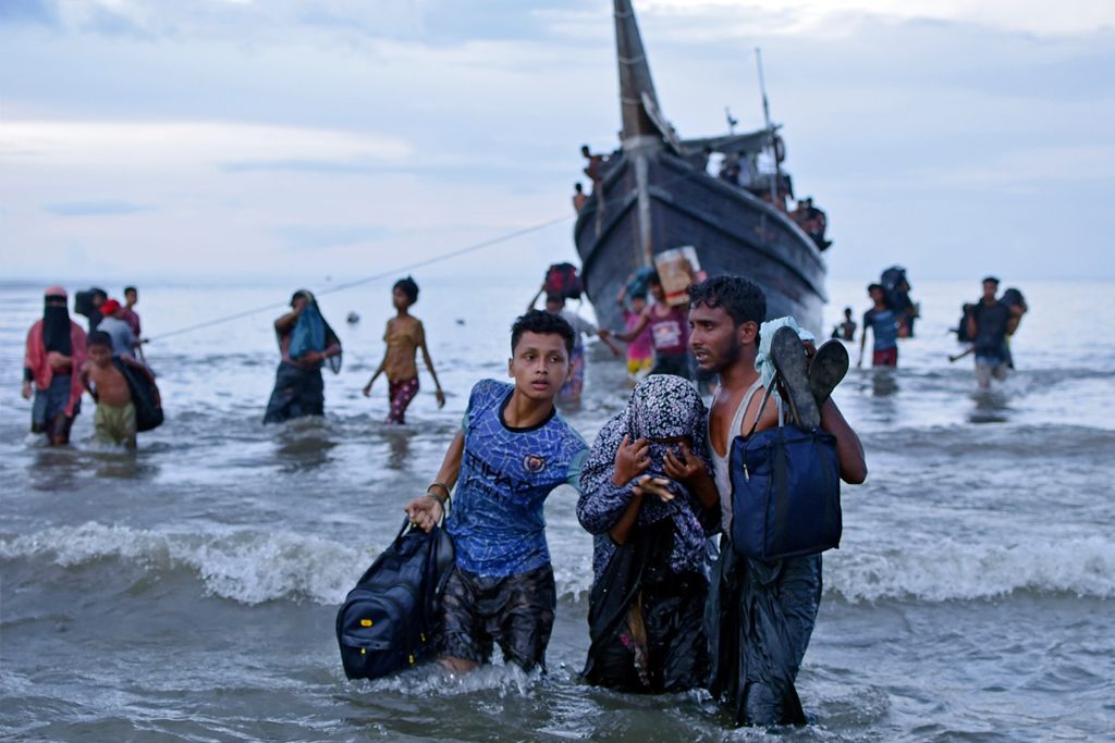 Rohingya refugees.