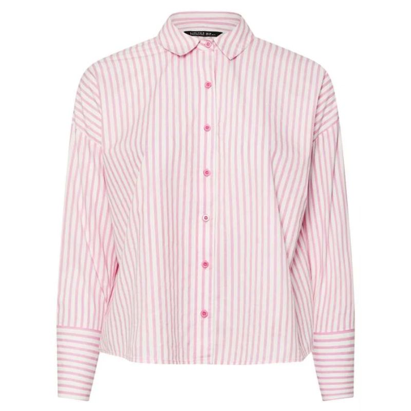 pink and white shirt 