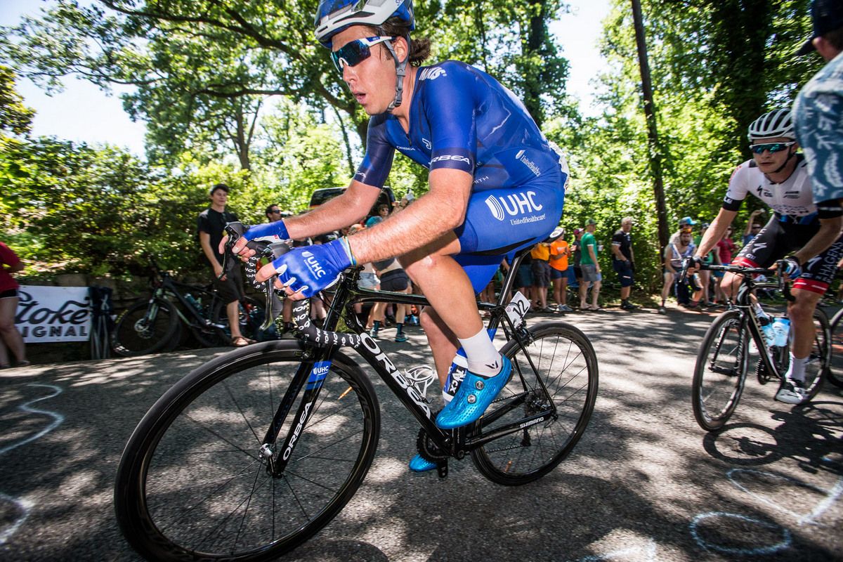 Daniel Eaton (UnitedHealthcare) leads the break