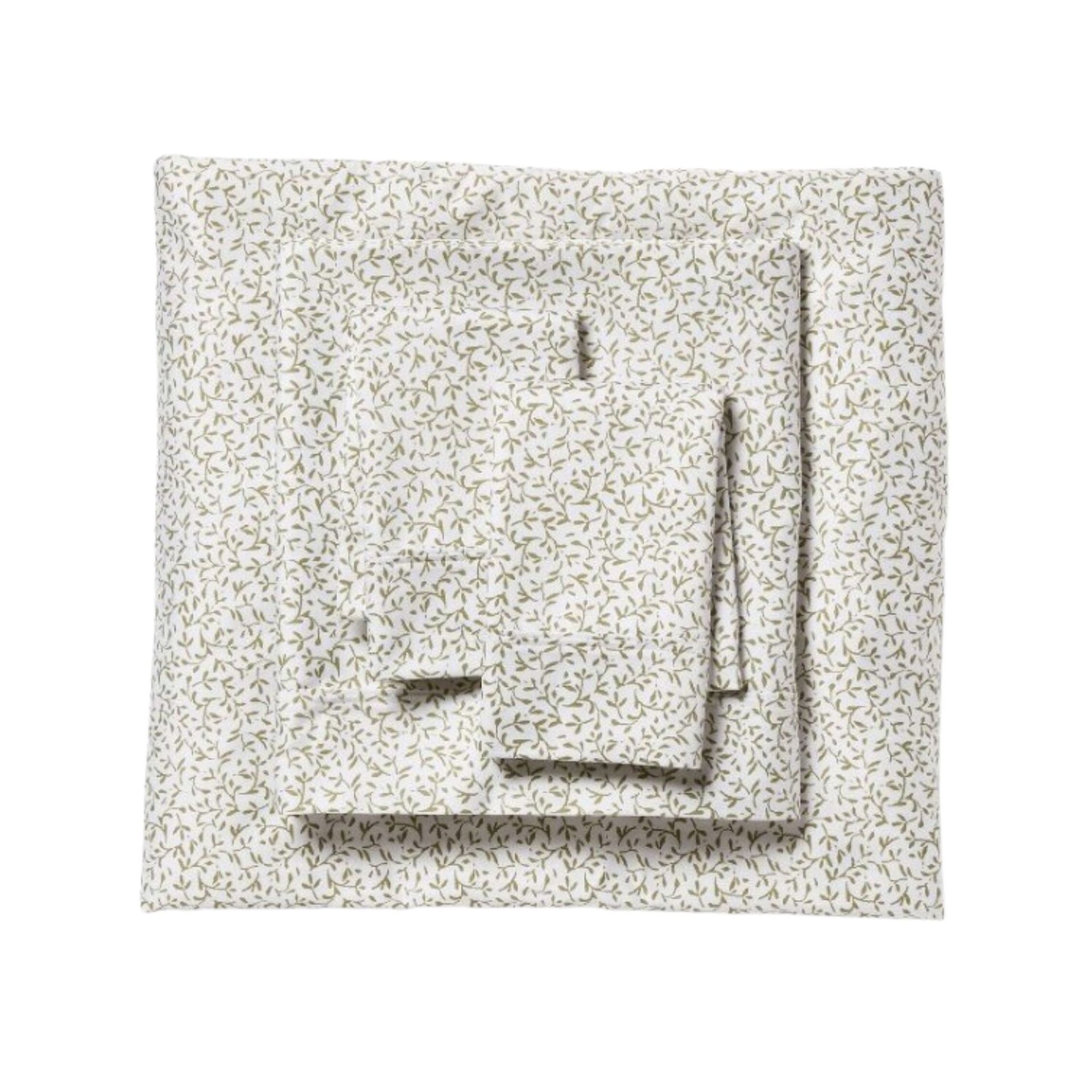 Satu set lembar cetakan berwarna hijau