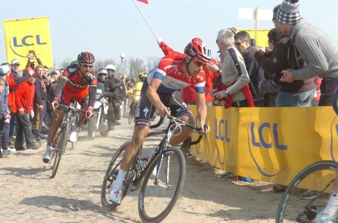 Niki Terpstra (Omega-Pharma QuickStep) rode for a podium place