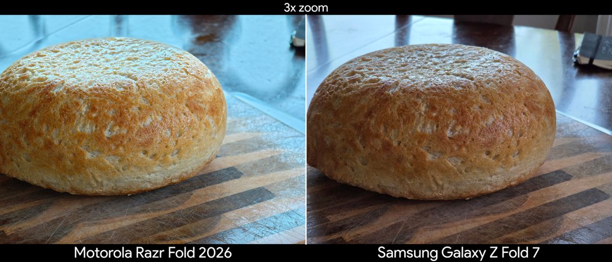 Comparing telephoto camera quality between the Motorola Razr Fold 2026 and Samsung Galaxy Z Fold 7