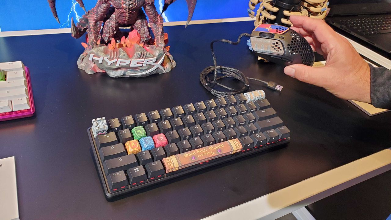 keyboard with keycaps