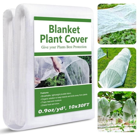 Plant Covers Freeze Protection 10x33ft&amp;#65288;1.05 Oz/yd&amp;sup2;&amp;#65289;fifthquarter Garden Cover Plant Floating Row Cover,vegetable Frost Blanket Winter Frost Cloth Plant Freeze Protection
