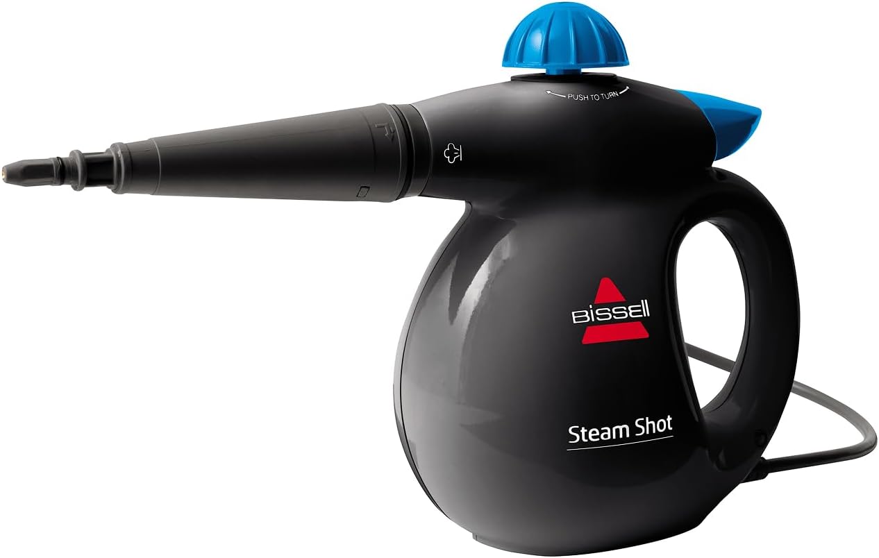 Bissell Steamshot Handheld Steam Cleaner, Multi-Purpose Handheld Steam Cleaner, Natural Chemical-Free Cleaning, Grey/black, 2635e