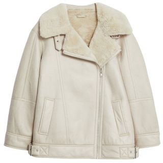white aviator jacket
