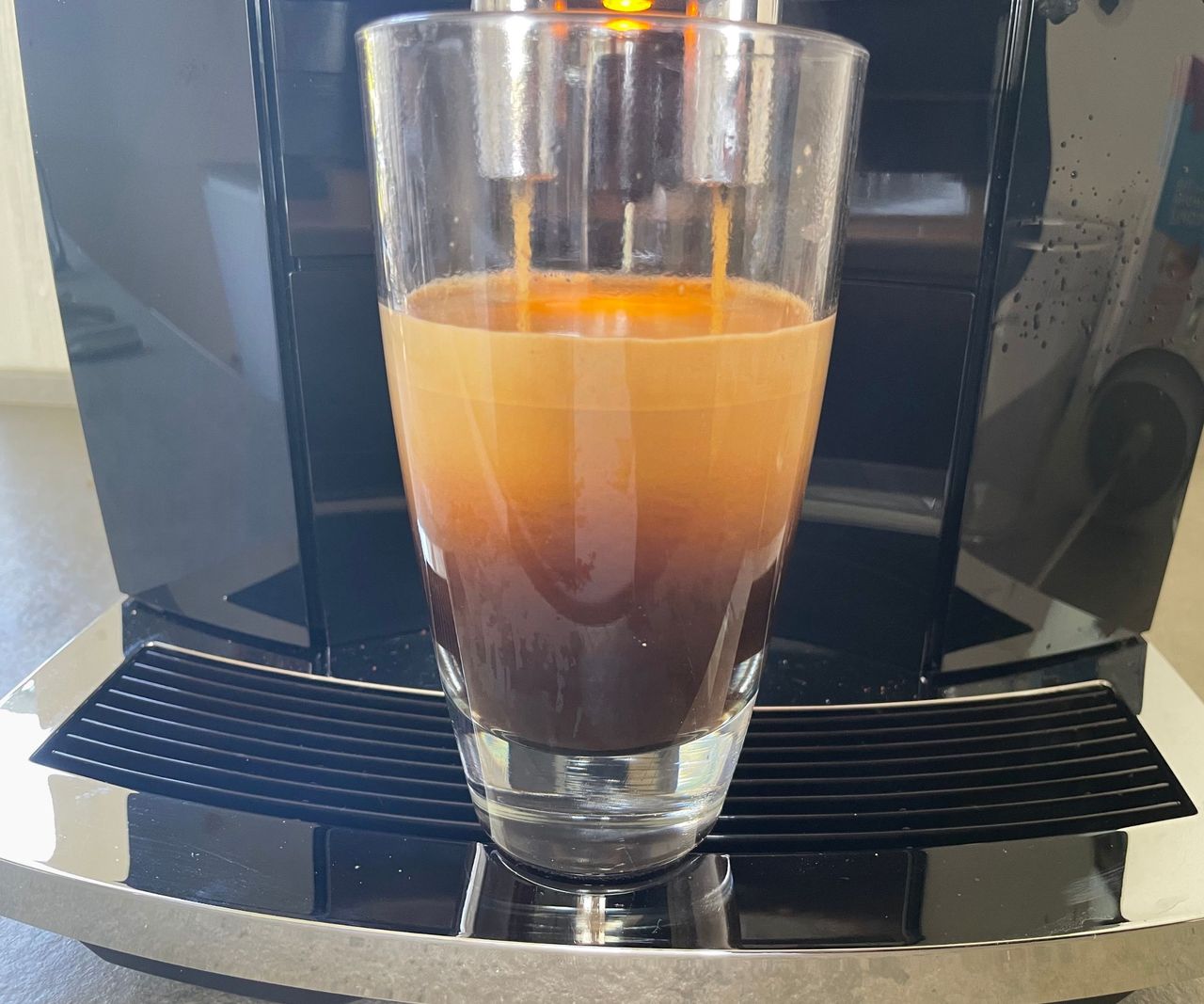 Jura ENA 8 making an Americano