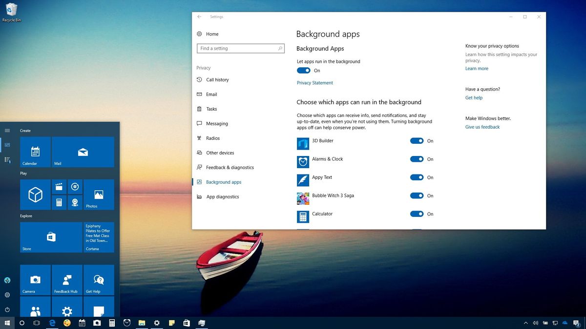 Comment empêcher les applications de s'exécuter en arrière-plan sur Windows 10?