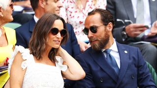 Pippa Middleton and James Middleton attend Wimbledon