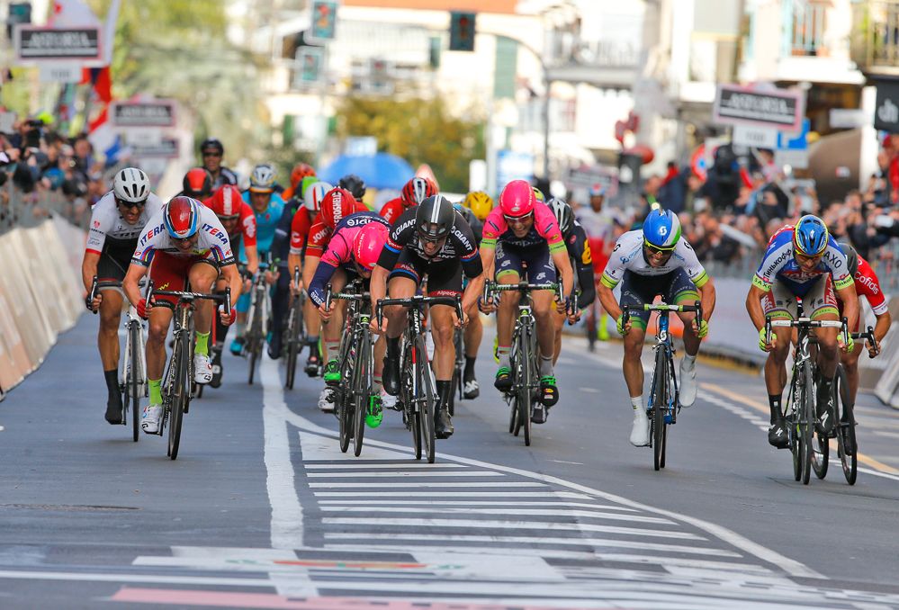 Alexander Kristoff (Katusha) opened his sprint from too far out