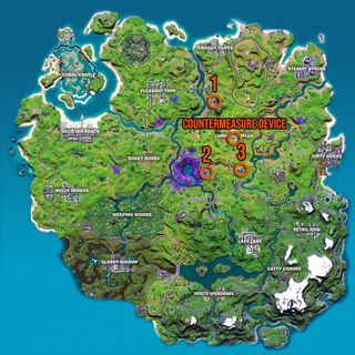 Fortnite Alien Devices and Countermeasure Device locations