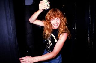 Mustaine in party mood – as he was perhaps too often